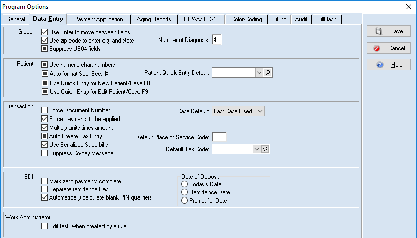 How To Setup Program Options In Medisoft